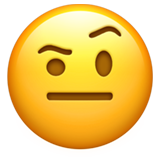 Smiley sourcil levé