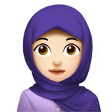 femme avec foulard : peau claire