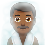 homme au hammam : peau mate