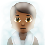 personne au hammam : peau mate