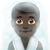 homme au hammam : peau foncée