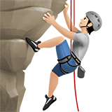 personne qui grimpe : peau claire