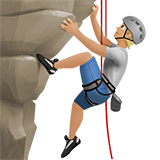 personne qui grimpe : peau moyennement claire