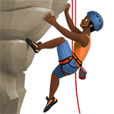 homme qui grimpe : peau mate