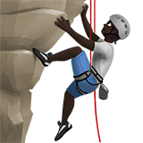 personne qui grimpe : peau foncée