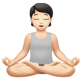 personne dans la posture du lotus : peau claire