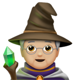 mage : peau moyennement claire