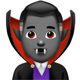 vampire homme : peau mate