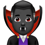 vampire homme : peau foncée