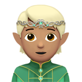 elfe : peau légèrement mate