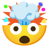 Tête qui explose - Noto Color Emoji
