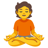 Personne dans la posture du lotus - Noto Color Emoji