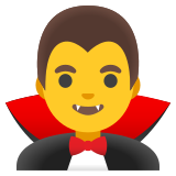 Vampire homme - Noto Color Emoji