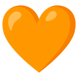 Cœur orange - Noto Color Emoji