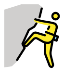 Personne qui grimpe - OpenMoji