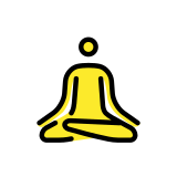 Personne dans la posture du lotus - OpenMoji