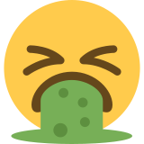 Visage qui vomit - Twitter / X