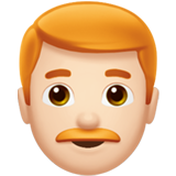 homme : peau claire et cheveux roux