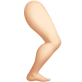 jambe : peau claire