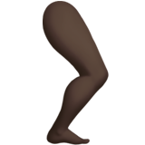 jambe : peau foncée