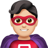 super-héros homme : peau claire