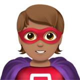 super-héros : peau légèrement mate