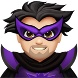 super-vilain homme : peau claire