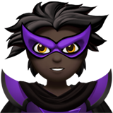 super-vilain : peau foncée
