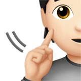 personne sourde : peau claire