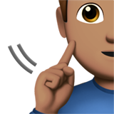 homme sourd : peau légèrement mate