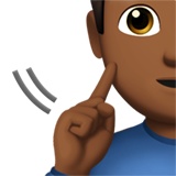 homme sourd : peau mate