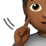 personne sourde : peau mate