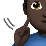 homme sourd : peau foncée