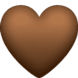 Cœur marron - Facebook