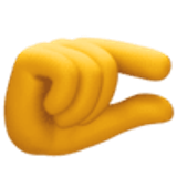 Pouce et index rapprochés - Facebook