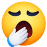 Visage bâillant - Facebook