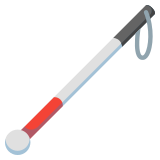 Canne blanche - Noto Color Emoji