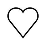 Cœur blanc - OpenMoji