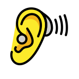 Oreille appareillée - OpenMoji