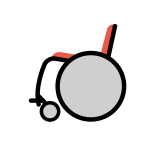 Fauteuil roulant manuel - OpenMoji