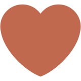 Cœur marron - Twitter / X