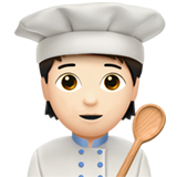 cuisinier (tous genres) : peau claire