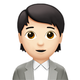 employé de bureau (tous genres) : peau claire