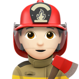 pompier : peau claire