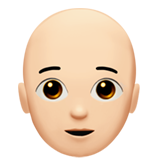 adulte : peau claire et chauve