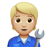 mécanicien (tous genres) : peau moyennement claire