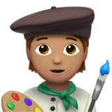 artiste : peau légèrement mate