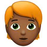 adulte : peau mate et cheveux roux