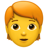 Adulte : cheveux roux