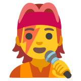 Chanteur (tous genres) - Noto Color Emoji